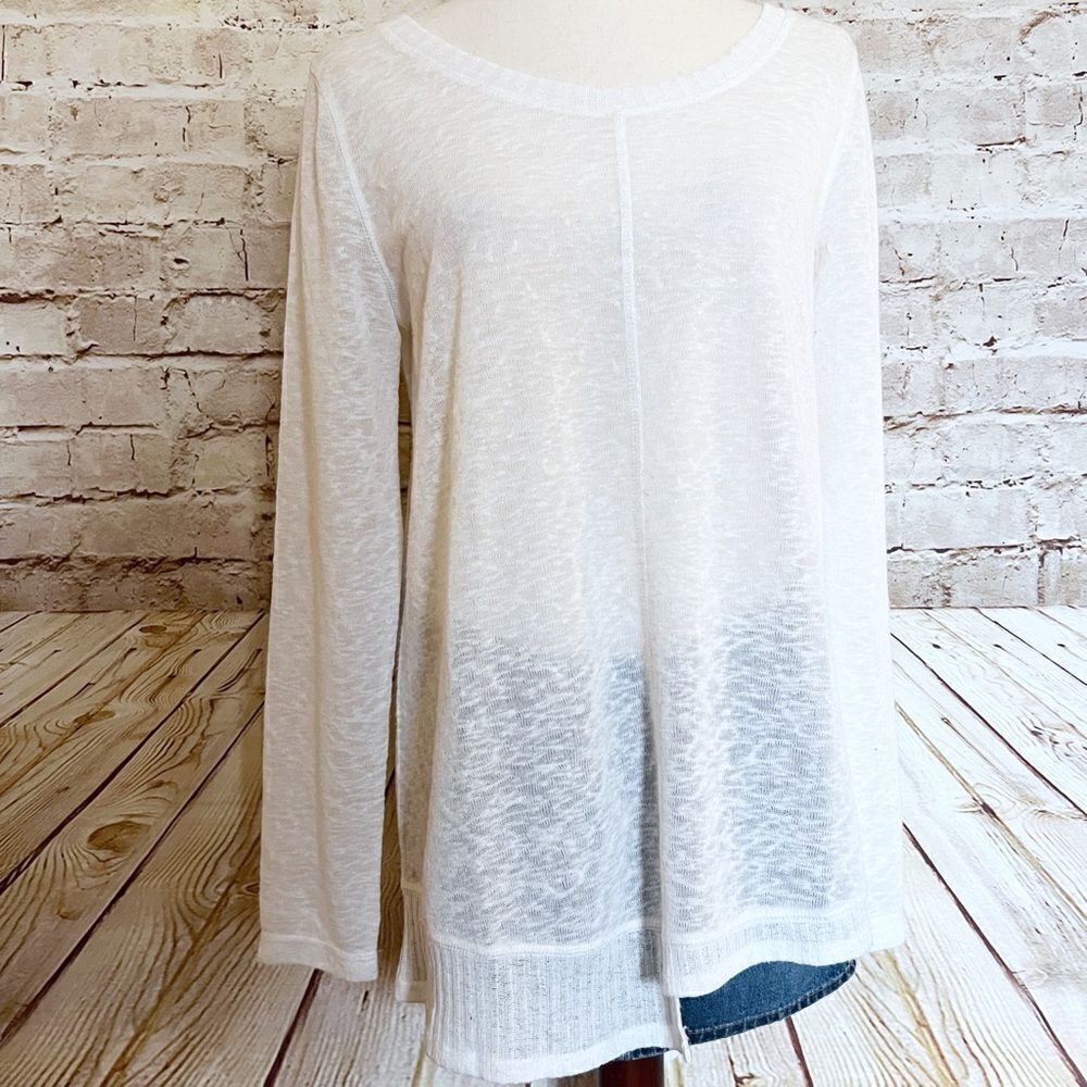 Akemi Kin Anthropologie burnout asymmetrical sweater